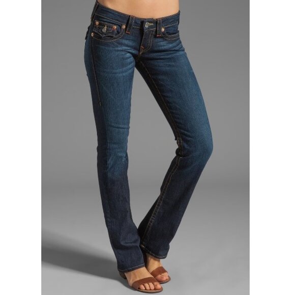 True Religion Jeans - Billy Low-Rise Flap Pocket Straight Leg - Size 25 - Petite - Picture 9 of 9